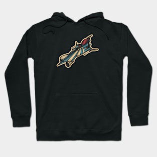 Space Samurai Ship Tattoo Design Hoodie